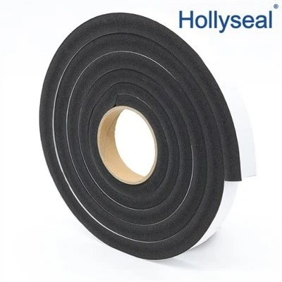 Téip Foam PVC Dubh Féin-Ghreamaitheach Thaobh Aonair